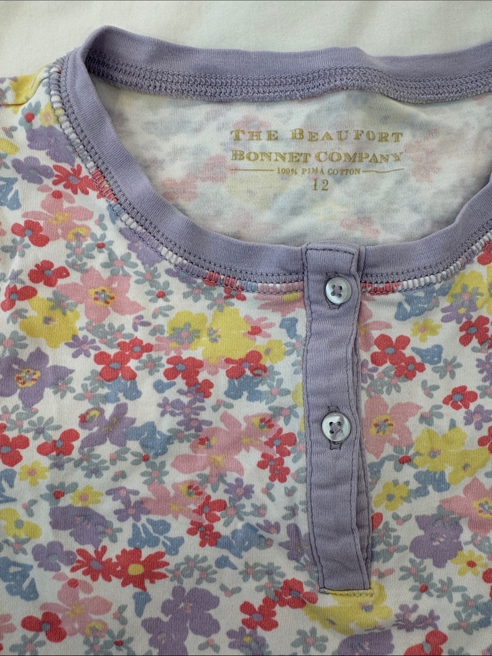 The Beaufort Bonnet Company Girl Pima Cotton Shorts Pajama Set - Multicolor - Picture 2 of 2